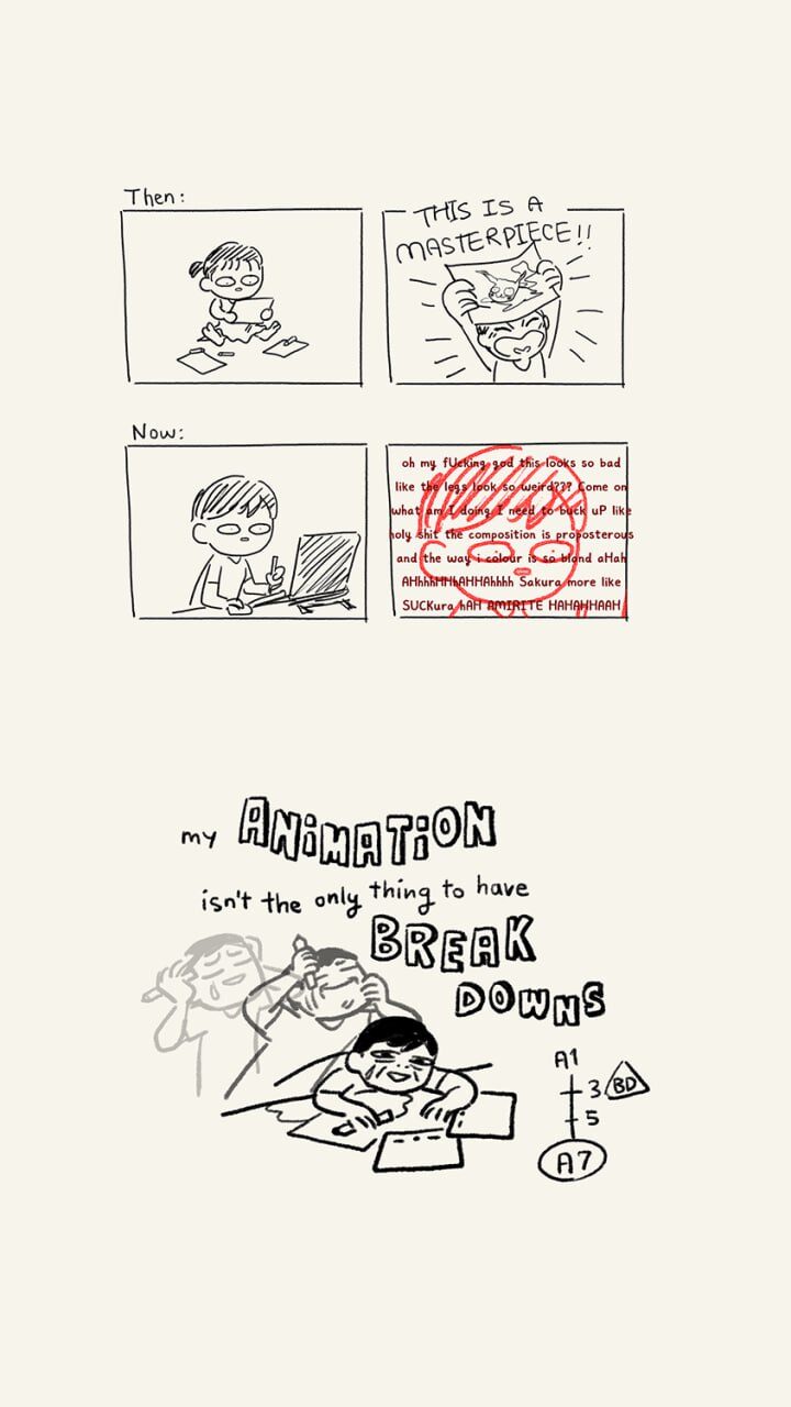 Then vs Now - artist comic