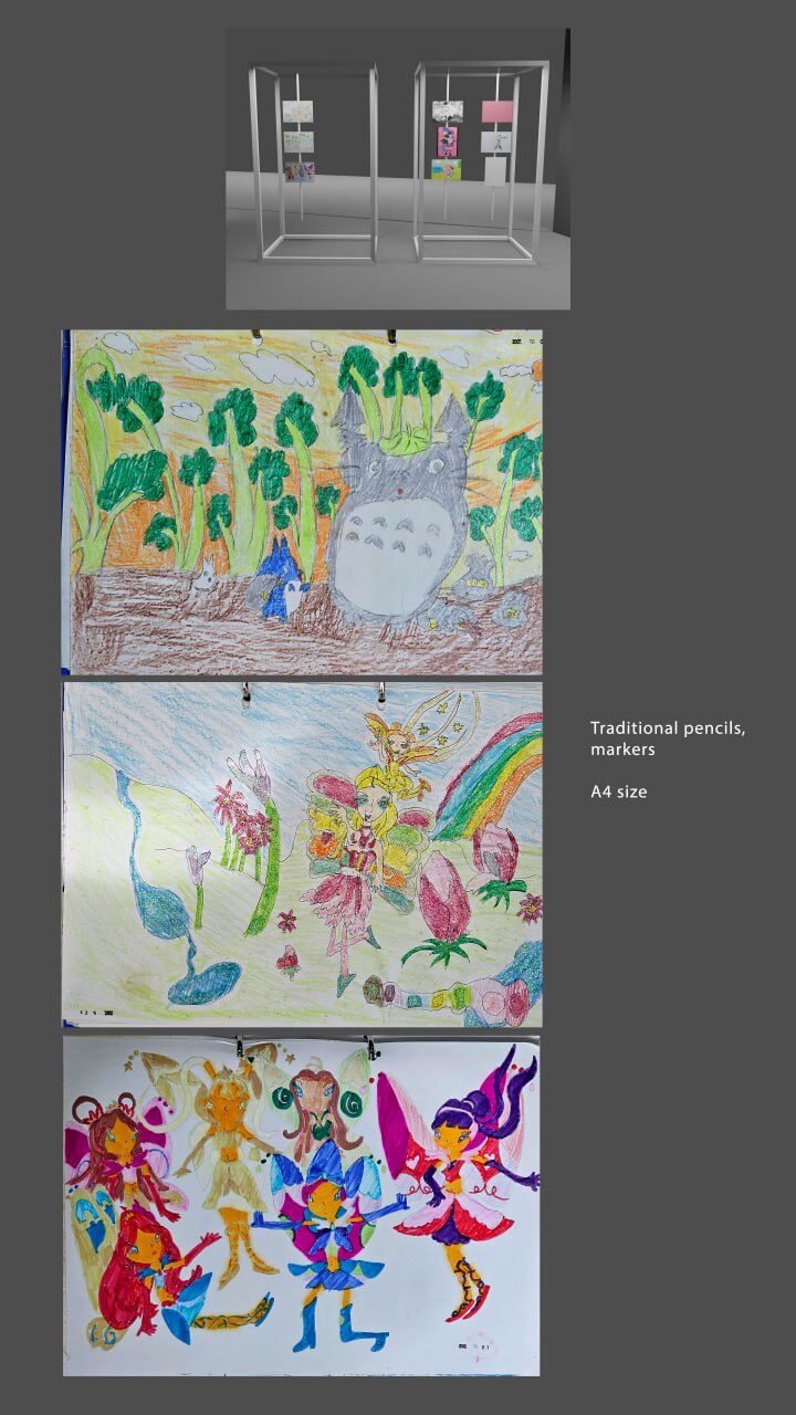 Early works - Totoro fanart, fairy scenes