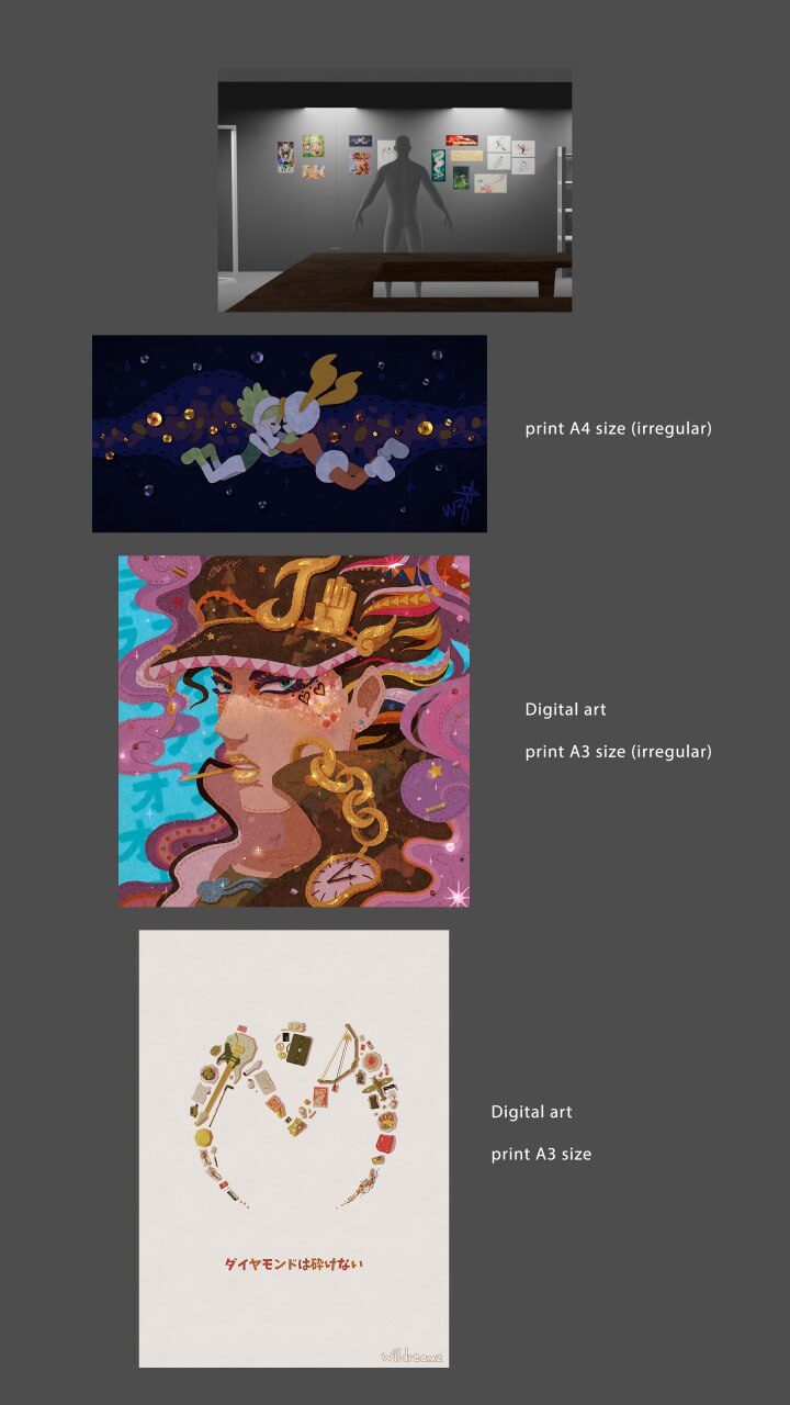 Sakura's exhibition prints